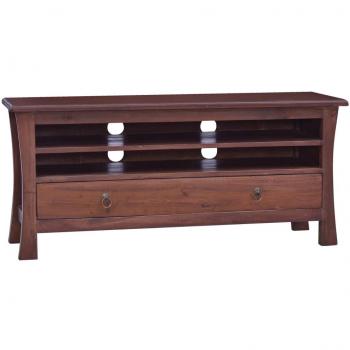 Mueble de Salon madera maciza de caoba café 100x30x45 cm