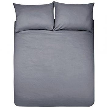 Cover Set 220x250 cm AmazonBasics microfibra grigio scuro