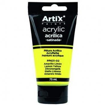 Pinturas Acrílicas Artix para Manualidades y Uso Profesional, Colores Satinados Metalizados y Neon, 75ML | Mainpaper