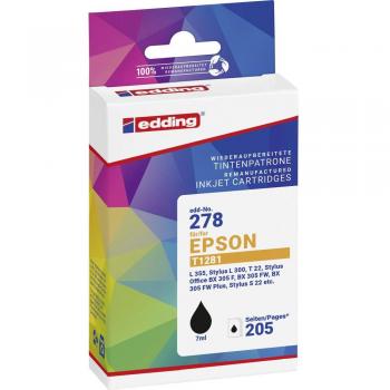 Edding Black Ink Refill for Epson T1281 Model 18‑278‑01