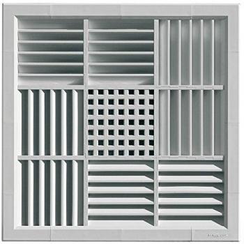 First Plast Faux-plafond grille PVC carrée 340 mm
