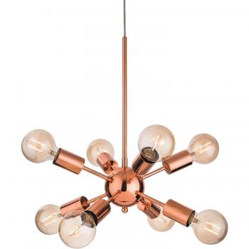 Firstlight Alfa Modern Style 8-Light Pendant Light Copper