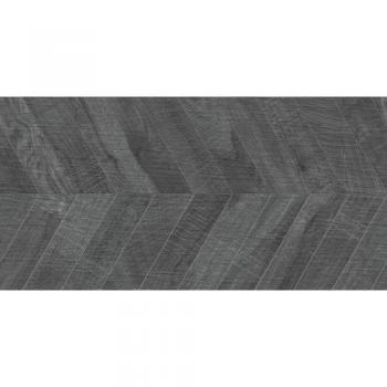 Carrelage Sol/Mur Chevron Noir 60x120 cm