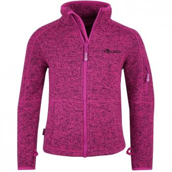 Chaqueta de Forro Polar Trollkids Jondalen para Niños, Color Dunkelrosa, Talla 8 años