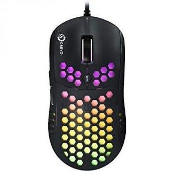 DREVO Falcon Mouse da Gaming Cablato RGB-LED Leggero 16000DPI Sensore Ottico