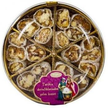 Traditional Six-Part Turkish Delight with Walnuts 250g