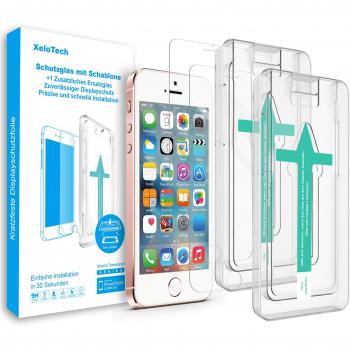 XeloTech Schutzglas für iPhone SE (2016) & iPhone 5s 5