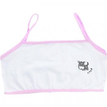 Cartoon Zebra Spaghetti Strap Bra for Girls