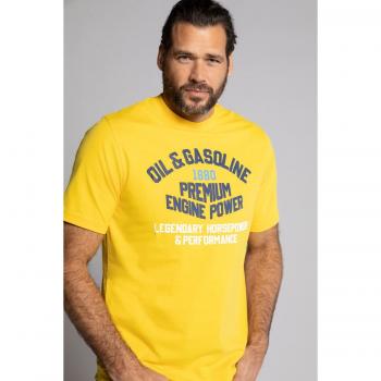 JP1880 Men's Plus Size T-shirt, Yellow, 3XL, Cotton