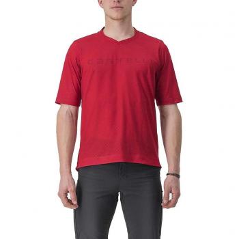 Castelli Trail Tech 2 Sporttrikot kurzarm rot