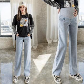 Jeans Embarazo 6674, Pierna Ancha, Denim con Cintura Ajustable
