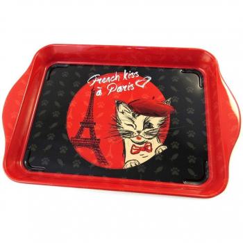 Lily Trésors P1130 – Metallo Vaso “Bacio di Parigi” rosso-nero,