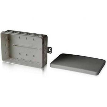 F-tronic HW/UP Kommunikationsverteiler 4-reihig, Jumbo 48KW, mit W-LAN Tür, Patchfeld, 3-fach Steckdose 7250065