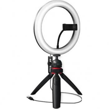 Ringlight LED avec trépied ajustable pour photos