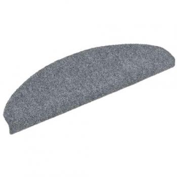 Tapis d'escalier adhésif 20 pcs gris clair 65x21x4 cm