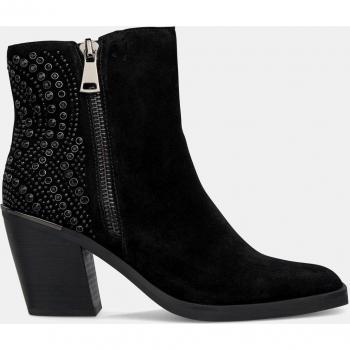 Studded and Zipped Alma En Pena Women’s Ankle Boots, Black