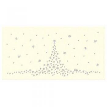 Silhouetten Tischlicht Weihnachtsbaum Ø 8 cm, 5er Set aus Transparentpapier mit Laserschnitt