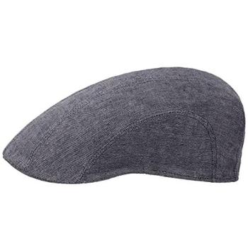 Stetson Madison Female Grey Linen Flat Cap – 64 cm