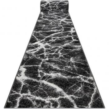 RUGSX Elegant Marble Runner in Anthracite 120 cm