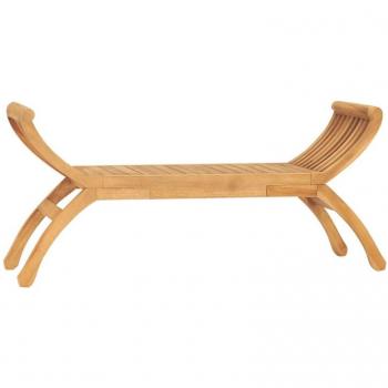 VidaXL 160 cm Teak Wood Garden Bench