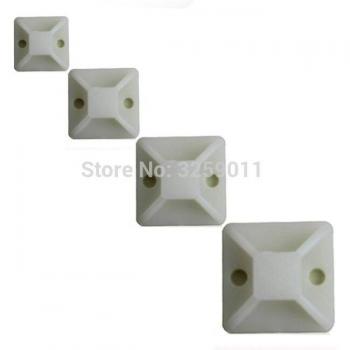 Soportes de brida autoadhesivos para cables, 40x20 y 40x30, 180 unidades con orificio