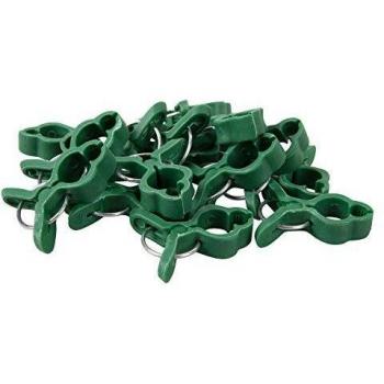 Clip per Piante, Mini mollette per Piante, Supporto per Piante, Clip per Fiori, Clip per Orchidee, 15 Pezzi, Colore Verde 07469