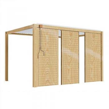 Oviala Pergola 3x4m avec 3 Claustras
