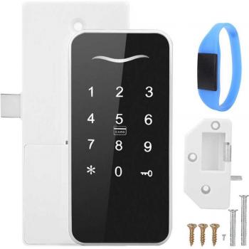 Smart Lock with RFID Card and Touch Keypad for Wardrobe Safety