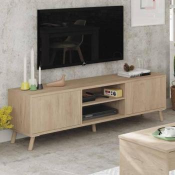 Muebles Pitarch Oslo Mueble TV en Roble Aurora 50x160x40 cm