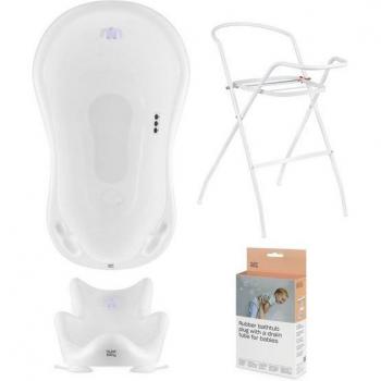 Set Baignoires Bébé HYLAT – 3 unités – Cert. TÜV – Non-BPA – Gris Yeti – Production UE