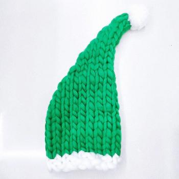 Thick Cotton Santa Hat for Holiday Wear
