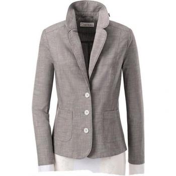 Klassischer Jackenblazer in taupe für Damen