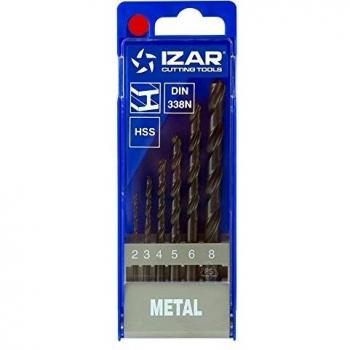 Juego Brocas Din 338 HSS 5 Piezas 2-8mm Izar
