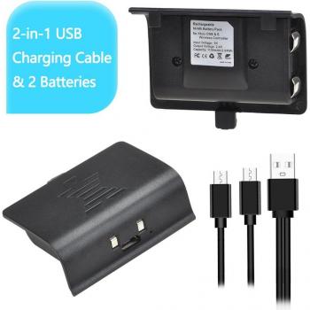 Dual‑Charge USB‑Set mit 2×1100 mAh Akku – Xbox One und One S kabellose Controller