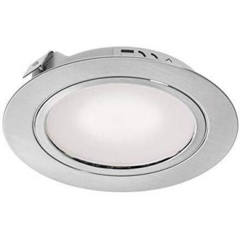 Leyton 12V 2W Frosted LED Recessed Downlight in Stainless Steel Housing