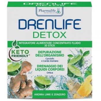 DrenLife Detox 30 Strisce Lime Zenzero – Depurazione Liquidi