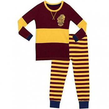 Multicolor Gryffindor Emblem Burgundy Pyjamas for Girls Ages 12-13