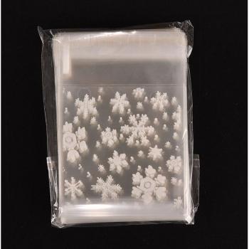 Transparent Flat Pocket Bags for Christmas