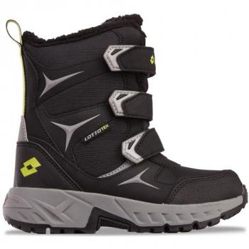 Lotto Klettboot 28 “AllWeather Kid” – Synthetische Sportschuhe, Schwarz