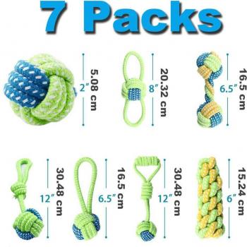 12Pcs Dog Chewing Rope Toys for Big Dogs