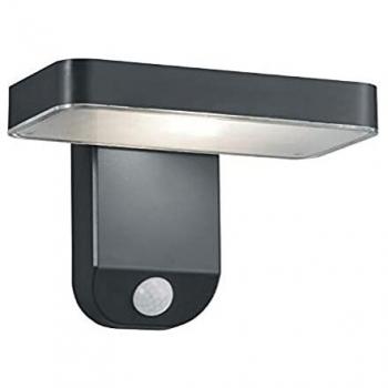 Luz Ambiental Solar Esquel LED Antracita 18×12 cm Sensor de Movimiento IP44
