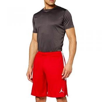 Nike M J 23Alpha Dry Knit Short Shorts de Sport Homme Gym Rouge/Blanc
