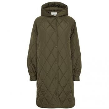 ICHI Damen Lange Daunenjacke