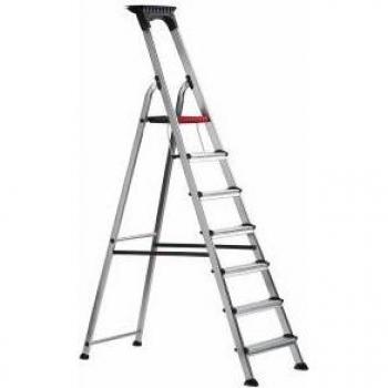 Triple Color Double Deck Aluminium Steps – 7 Rungs, 150 kg Rating