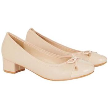 Talia Navy Comfort Block Heel Ballet Flats (Size 6)