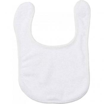 Babero de Bebé Larkwood Blanco One Size con Faldas Rizadas