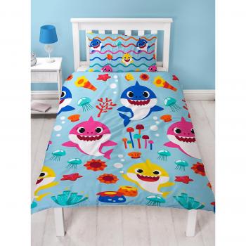 Set de funda nórdica Baby Shark Arcoíris