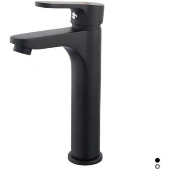 Lavabo Mitigeur Paco 17 cm en laiton chrome, système intégré de vidange et d’évier 1.25