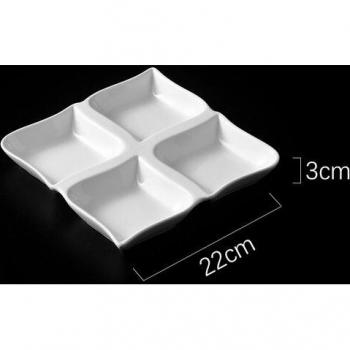 Four Grid Dried Fruit Plate
