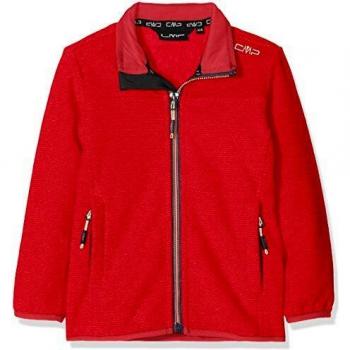 Mädchen-CMP Fleecejacke in Corallo – 110 cm